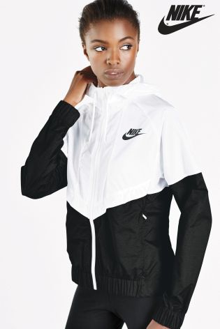 Black & White Nike Runner Jacket